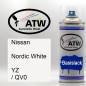 Preview: Nissan, Nordic White, YZ / QV0: 400ml Sprühdose, von ATW Autoteile West.